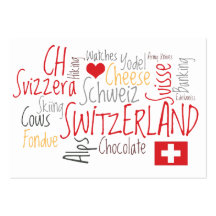 Switzerland Swiss Theme Tourism Business Cards