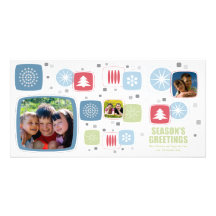 Swizzle Stick Christmas Photo Card