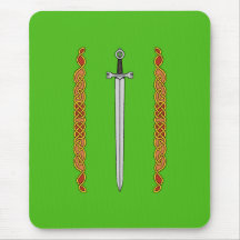 Sword and Knotwork Mousepad