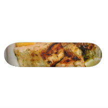 Swordfish Lemon Bayleaf Cooking Dinner Grilled Foo Skateboard Decks