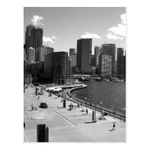Sydney City Centre shot from Sydney Opera House Postcard