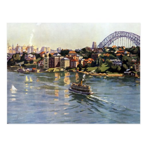 Sydney Harbour Australia Post Card