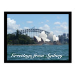 sydney harbour day post card