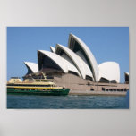 Sydney Opera House With Sydney Ferry "Collaroy" Poster