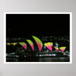sydney opera vivid orange print