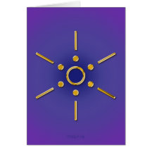 Symbol Elomin / gold blue violet Cards