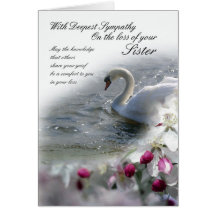 Sympathy card loss of Sister