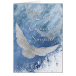 Sympathy Doves-With Deepest Sympathy Greeting Card