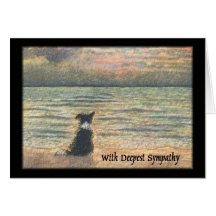 Sympathy for loss of dog greeting card