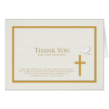 Sympathy Thank You Note Card -- Christian