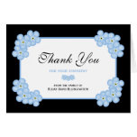Sympathy Thank You Note Card -- Forget Me Nots