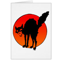 Syndicalist's cat greeting card