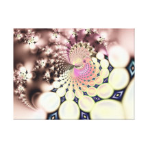 Synthetic Circles Fall Out Canvas Gallery Wrapped Canvas