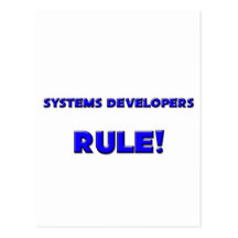 Systems Developers Rule! Postcard