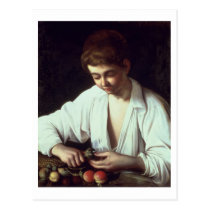 T31971 A Young Boy Peeling an Apple postcards