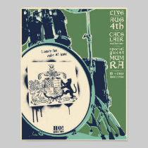 T-cats concert poster - green posters