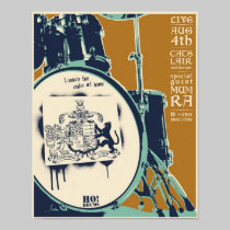 T-cats concert poster - tan posters