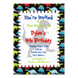 T Rex Dinosaur Birthday Party Invitations