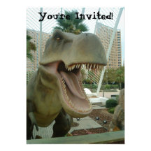 T-Rex Dinosaur Invitation
