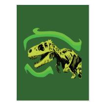 T-Rex Dinosaur Skeleton Post Card