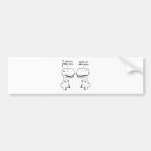 T-rex love bumper stickers