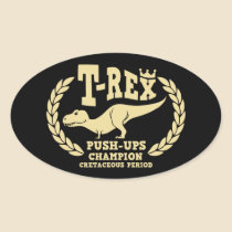T-Rex Loves Push-Ups stickers