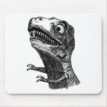 T-Rex Rage Meme - Mousepad