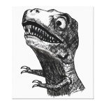 T-Rex Rage Meme - Wrapped Canvas Canvas Prints