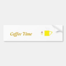 T-Shirt coffee and Cup Cake Bumper Sticker