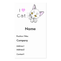 tabby cats business card