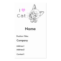 tabby cats business card