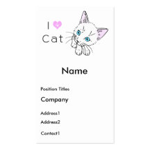 tabby cats business card