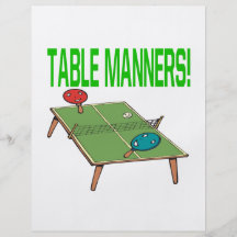Table Manners Custom Flyer
