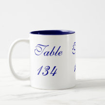 Table Number Coffee Mug