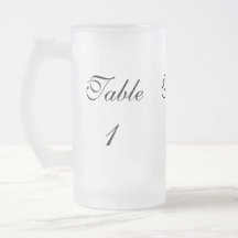 Table Number Coffee Mugs
