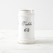 Table Number Mugs