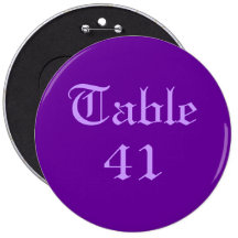 Table Number Pin