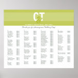 TABLE SEATING PLAN CHART :: modline 3 Poster