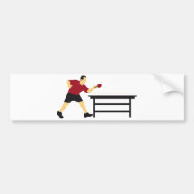 Table tennis auto aufkleber