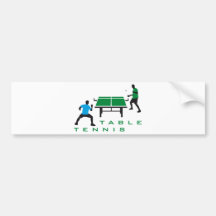 table tennis autoaufkleber