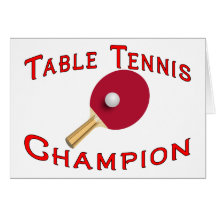 Table Tennis Champion Cards