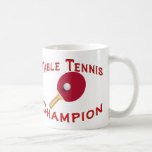 Table Tennis Champion Coffee Mug