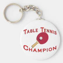 Table Tennis Champion Key Chain