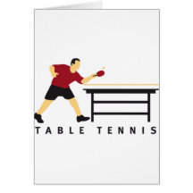 Table tennis grußkarte