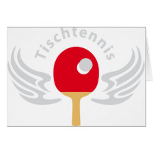 Table tennis grußkarten