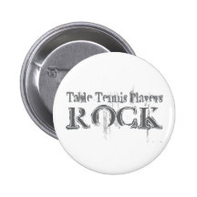 Table Tennis Players Rock Pinback Button