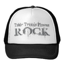 Table Tennis Players Rock Trucker Hats