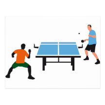 table tennis postkarten