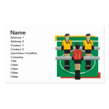 Tabletop Soccer Business Card
