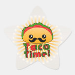 Taco Time Star Sticker